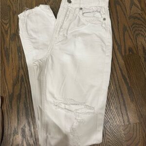 American Eagle Outfitters White Cotton Pants